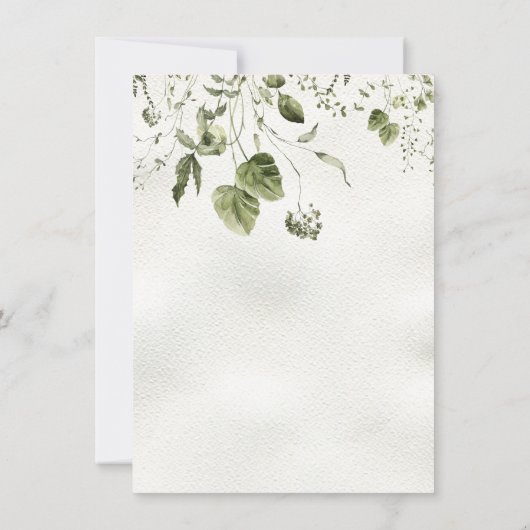 Boho Baby shower Kaart (Achterkant)