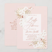 Boho Baby shower Kaart (Voorkant / Achterkant)