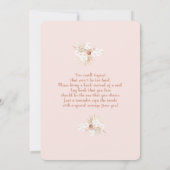 Boho Baby shower Kaart (Achterkant)