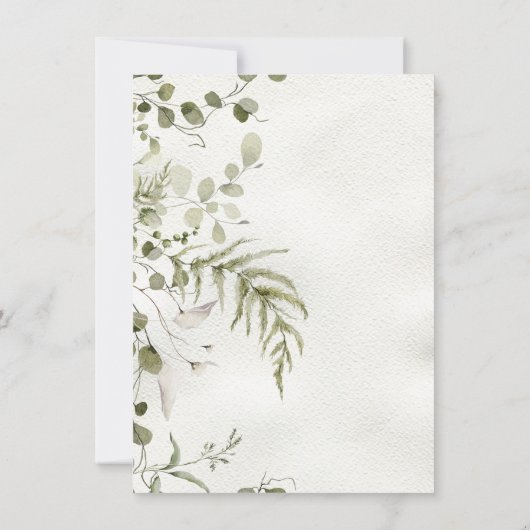 Boho Baby shower Kaart (Achterkant)