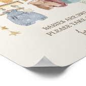 Boho Baby Shower Kraam Thema Favorieten Poster (Hoek)