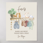 Boho Baby Shower Kraam Thema Favorieten Poster (Voorkant)