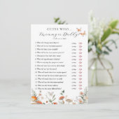 Boho Baby shower Mama of Daddy Game Kaart (Staand voorkant)