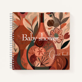 Boho baby shower massageboek notitieboek