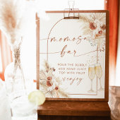 Boho Baby shower Momosa Bar Sign | Pampas Grass Poster