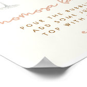 Boho Baby shower Momosa Bar Sign Poster (Hoek)