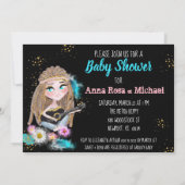 **Boho Baby Shower Neutraal Vrede & Liefde Hippie Kaart (Achterkant)