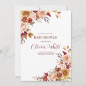 Boho Baby shower Pampas Grass Minimalistische Douc Kaart (Voorkant)