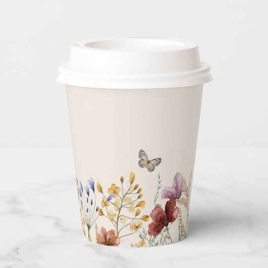 Boho Baby shower Papieren Bekers (Achterkant)