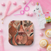 boho-baby shower papieren bordje (Feest)