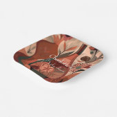 boho-baby shower papieren bordje (Gebogen)