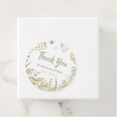 Boho Baby shower Party Circle Bedankt Label (In situ)