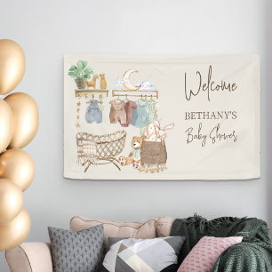 Boho Baby Shower Persoonlijk Thema voor de Kinderk Spandoek