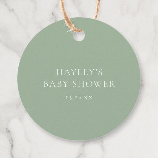 Boho Baby shower Pop als ze Pop voor tassen Bedankjes Labels (Achterkant)