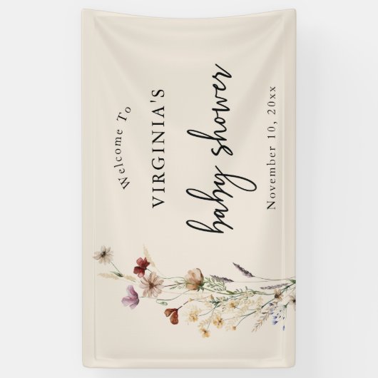 Boho Baby shower Spandoek (Verticaal)