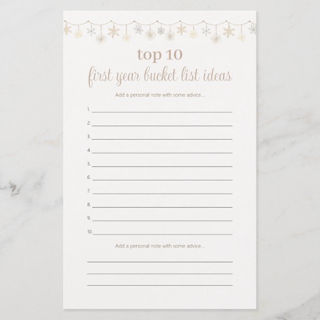 Boho Baby shower speladvies voor baby's eerste jaa (Voorkant)