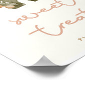 Boho Baby shower Sweet Treats Sign Poster (Hoek)