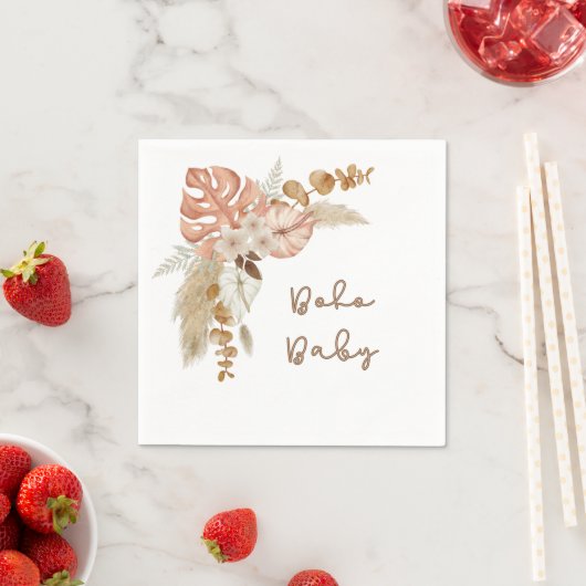 Boho Baby shower thema servetten (Insitu)