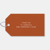 Boho Baby shower Tribal Navajo Brown Dank u Cadeaulabel (Achterkant Horizontaal)