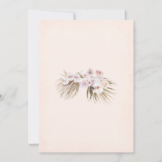 Boho Baby shower Uitnodiging (Achterkant)