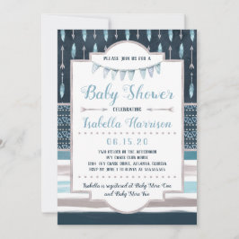 Boho Baby shower Uitnodiging