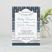 Boho Baby shower Uitnodiging (Staand voorkant)