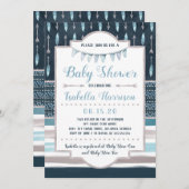 Boho Baby shower Uitnodiging (Voorkant / Achterkant)