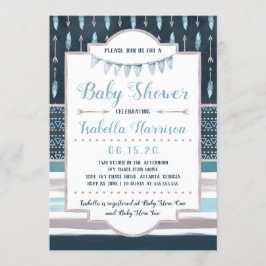 Boho Baby shower Uitnodiging