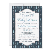 Boho Baby shower Uitnodiging