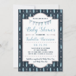 Boho Baby shower Uitnodiging