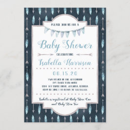 Boho Baby shower Uitnodiging