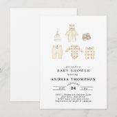 Boho Baby shower Uitnodiging (Voorkant / Achterkant)