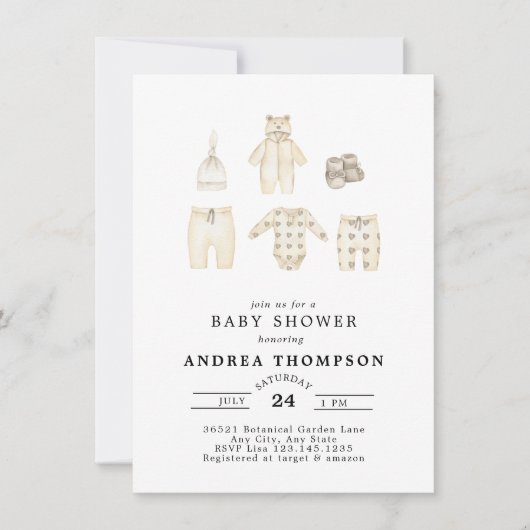 Boho Baby shower Uitnodiging (Voorkant)