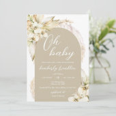 Boho Baby shower Uitnodiging (Staand voorkant)