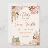 Boho Baby shower Uitnodiging (Voorkant)