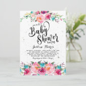 Boho Baby shower Uitnodiging (Staand voorkant)