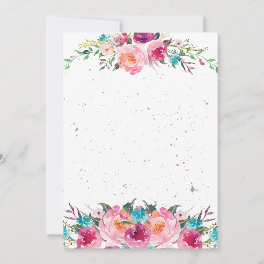 Boho Baby shower Uitnodiging (Achterkant)