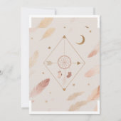 Boho Baby Shower Uitnodiging (Achterkant)