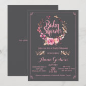 Boho Baby shower Uitnodiging (Voorkant / Achterkant)