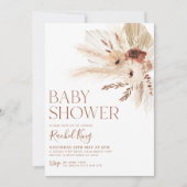Boho Baby shower Uitnodiging Genderneutraal Rustis (Voorkant)