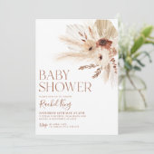 Boho Baby shower Uitnodiging Genderneutraal Rustis (Staand voorkant)