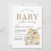 Boho Baby shower-uitnodiging, het is een meisje! I Kaart (Voorkant)