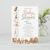 Boho Baby Shower Uitnodiging IVF Reis (Staand voorkant)