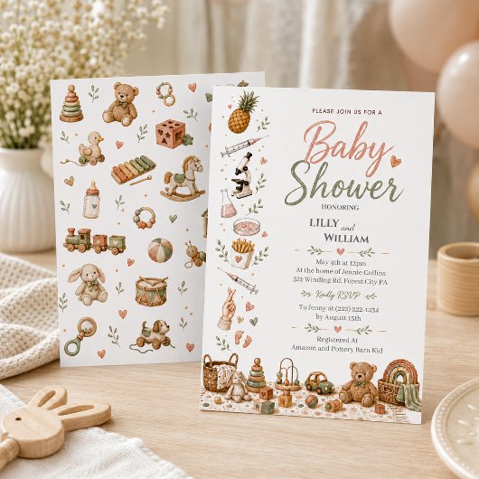 Boho Baby Shower Uitnodiging IVF Reis