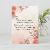 Boho Baby Shower Uitnodiging Pastel Thema (Staand voorkant)