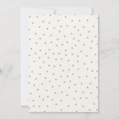 Boho Baby shower Uitnodiging Roze Gouden Olifant (Achterkant)