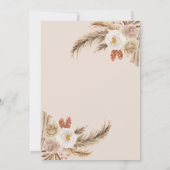 Boho Baby shower Uitnodiging tot het zoete Beer (Achterkant)