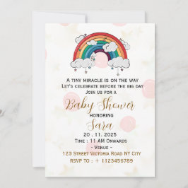 Boho Baby Shower Uitnodigingskaart Kaart