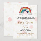 Boho Baby Shower Uitnodigingskaart Kaart (Voorkant / Achterkant)