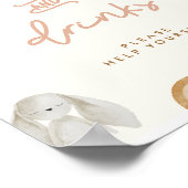 Boho Baby shower Voedsel & Drinken Teken Poster (Hoek)